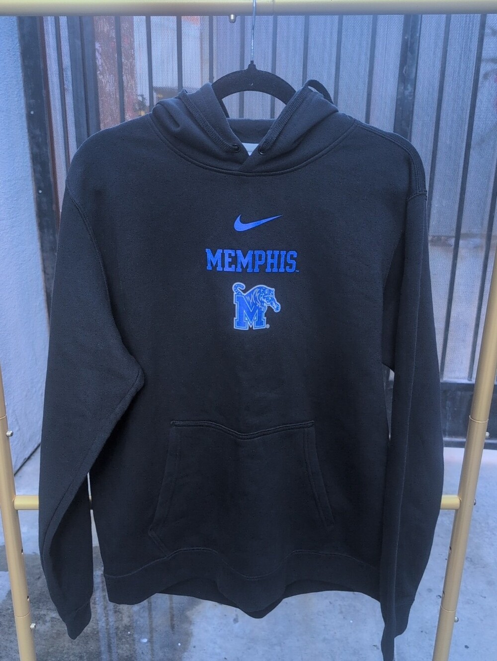 Nike Memphis Club Fleece Black Pullover Hoodie - Men's Size Large NWT